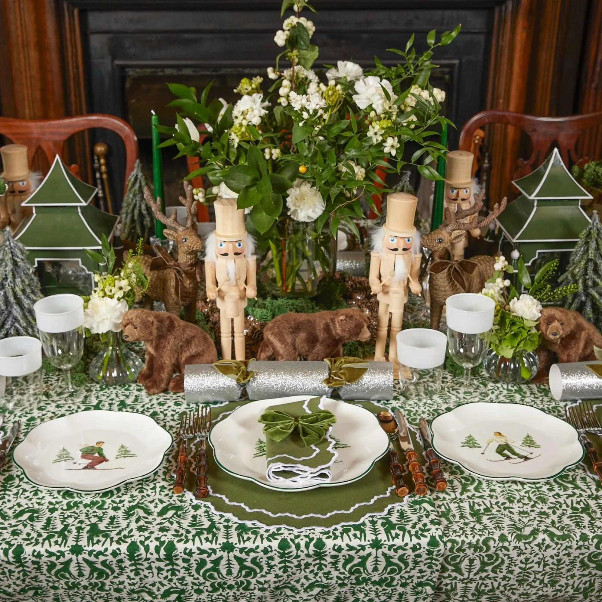 Heidi & Hans Skier Starter Plates (Set Of 4)|Mrs. Alice Sale