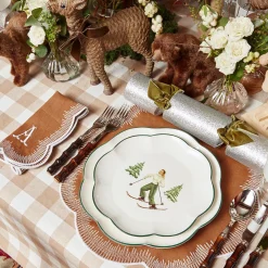 Heidi & Hans Skier Starter Plates (Set Of 4)|Mrs. Alice Sale