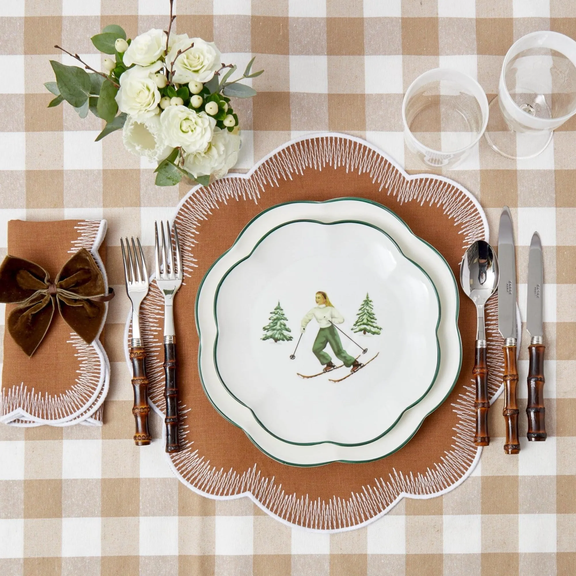 Heidi & Hans Skier Starter Plates (Set Of 4)|Mrs. Alice Sale