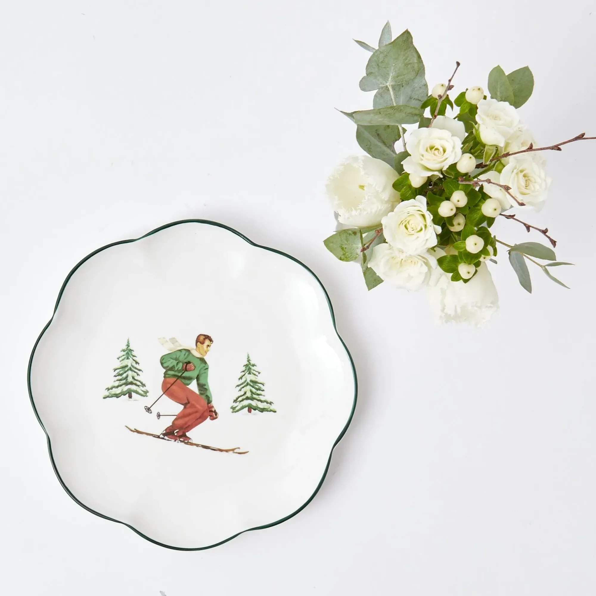 Heidi & Hans Skier Starter Plates (Set Of 4)|Mrs. Alice Sale