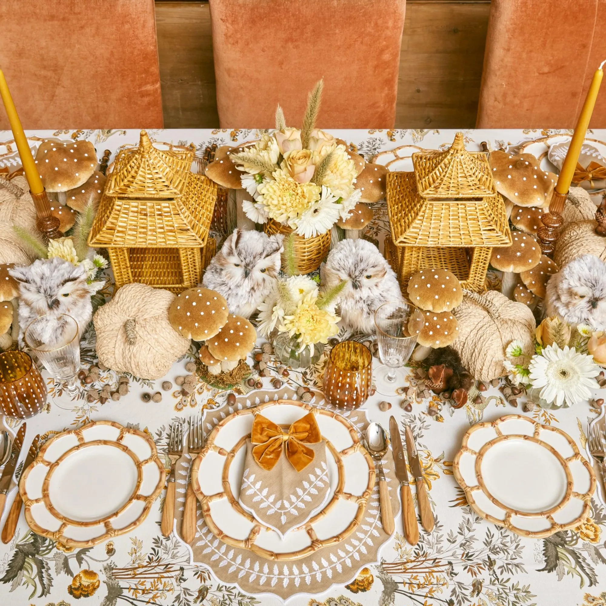 Honey Rattan Pagoda Lantern|Mrs. Alice Discount