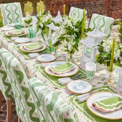 Isla Green & Pink Placemats (Set Of 4)|Mrs. Alice Clearance