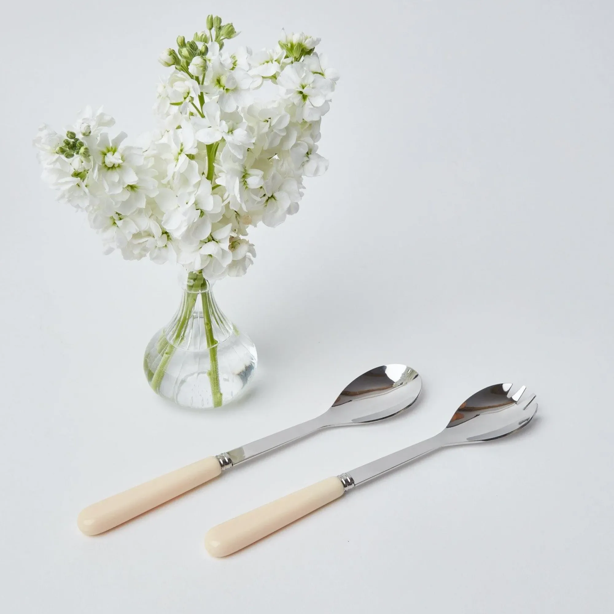 Ivory Salad Servers|Mrs. Alice Hot