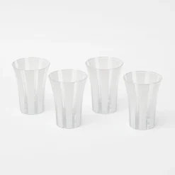 Jubilee Edition Striped Glasses (Set Of 4)|Mrs. Alice Discount