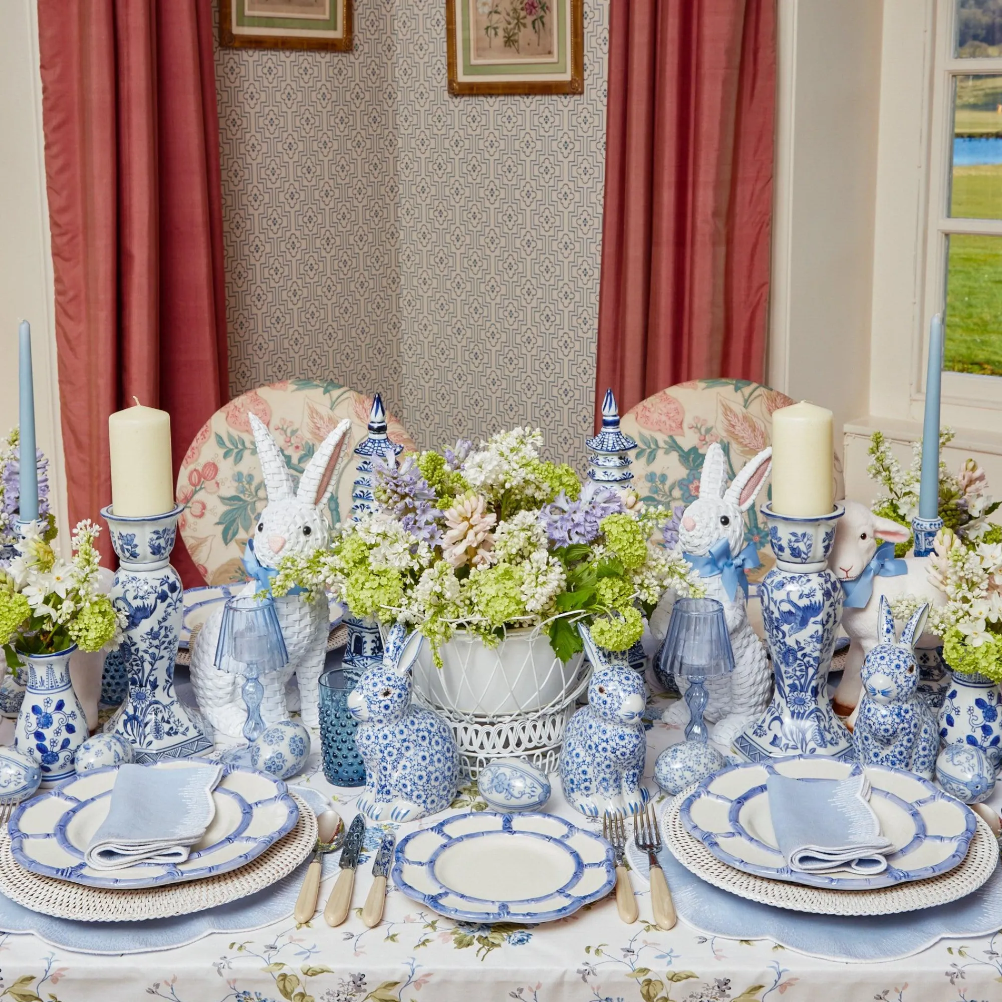 Large Chinoiserie Candle Holder|Mrs. Alice Clearance