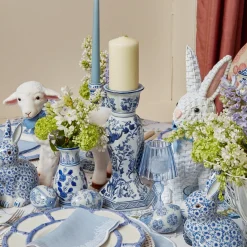 Large Chinoiserie Candle Holder|Mrs. Alice Clearance