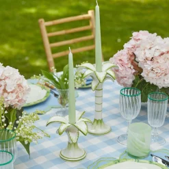 Large White Palm Candle Holder|Mrs. Alice Clearance