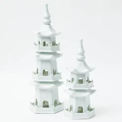 Large White Porcelain Pagoda|Mrs. Alice Sale