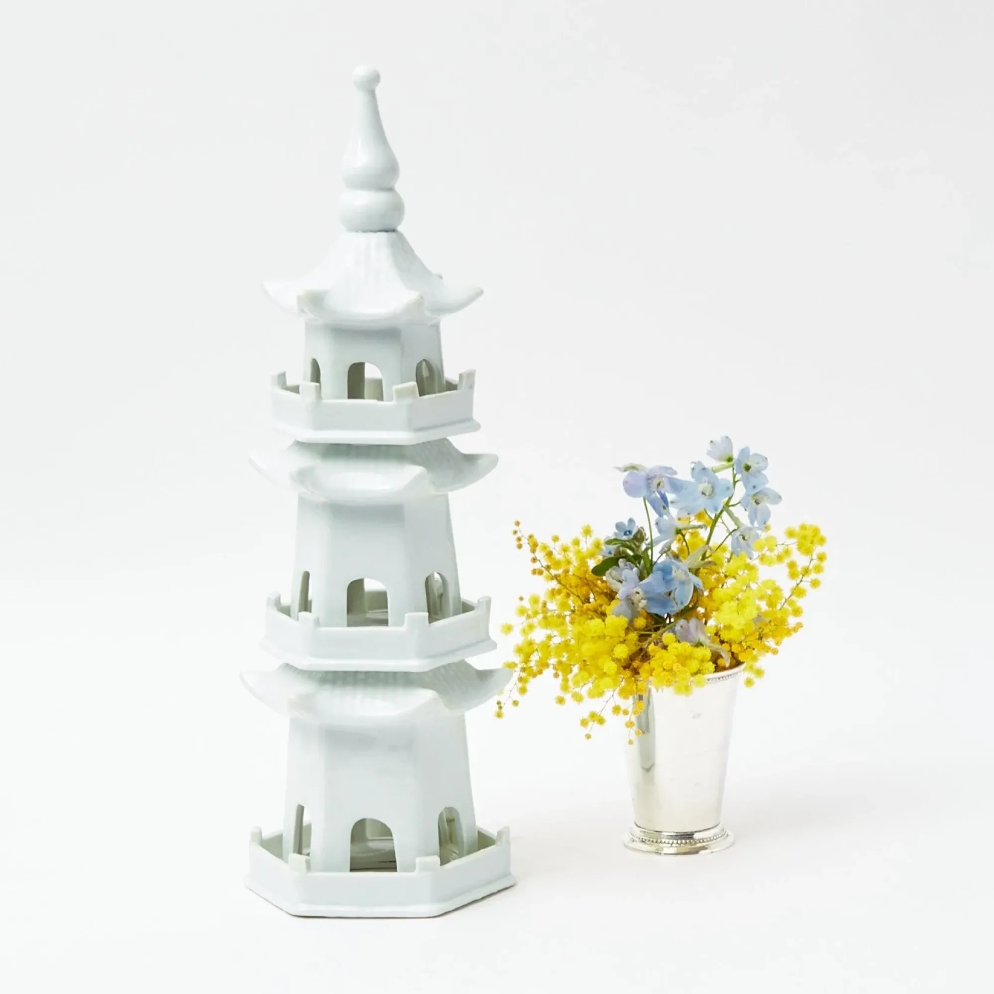 Large White Porcelain Pagoda|Mrs. Alice Sale