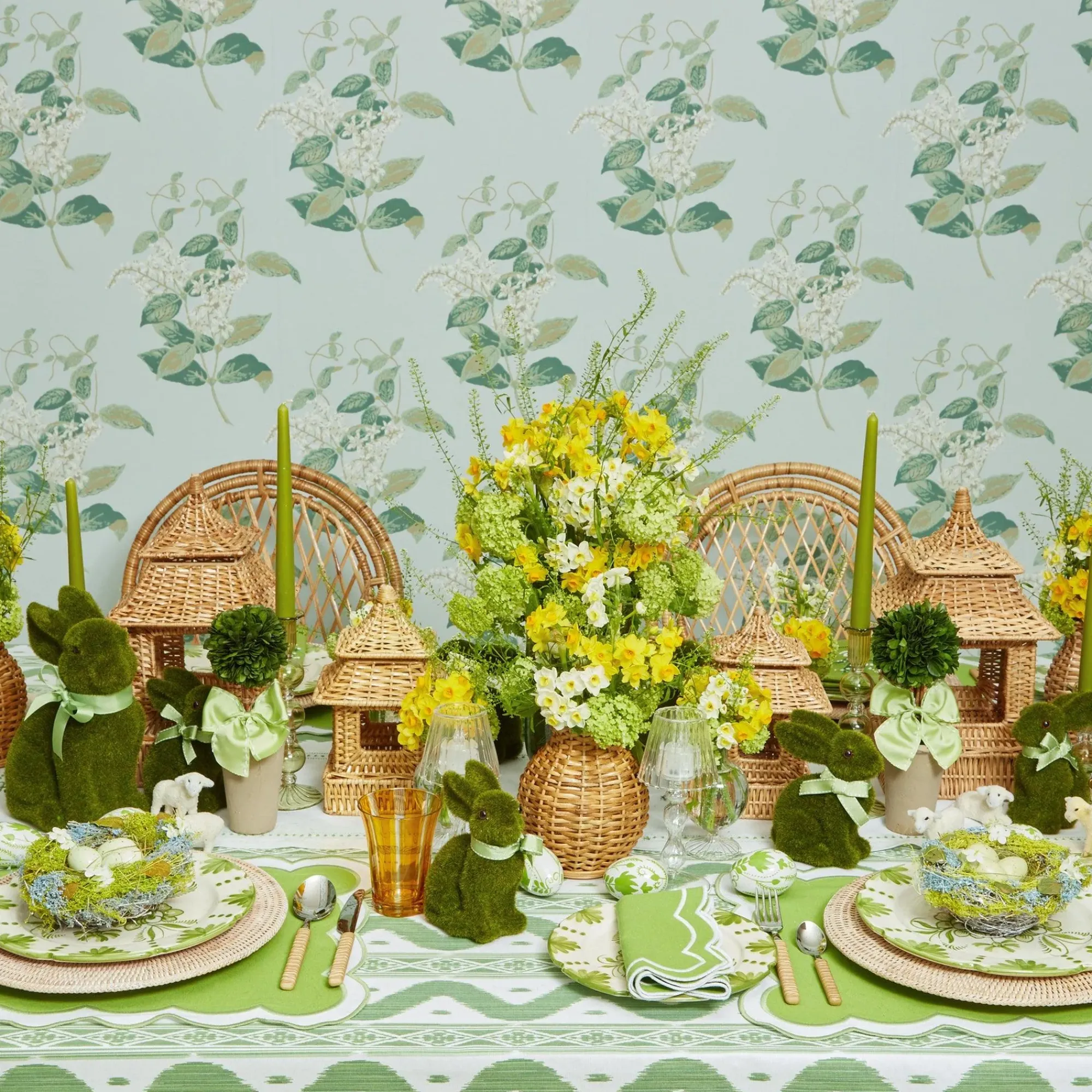 Light Brown Rattan Effect Cutlery (4Pcs)|Mrs. Alice Outlet