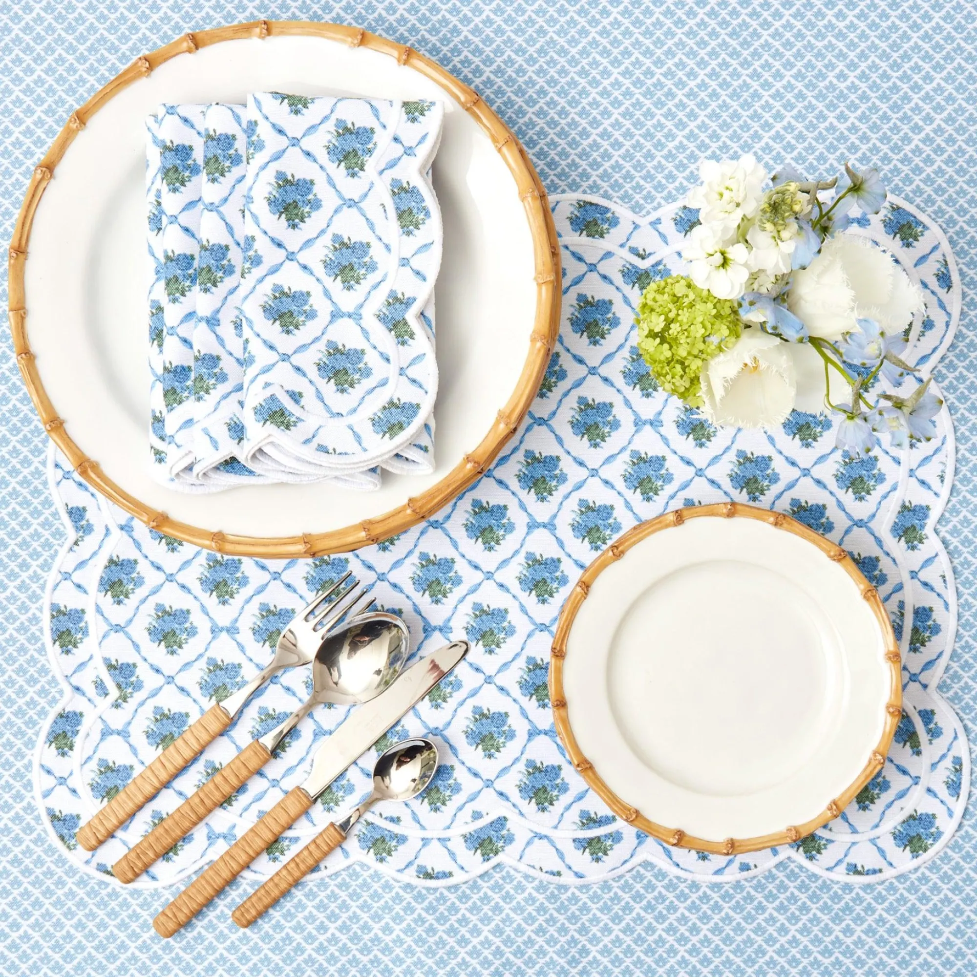 Light Brown Rattan Effect Cutlery (4Pcs)|Mrs. Alice Outlet