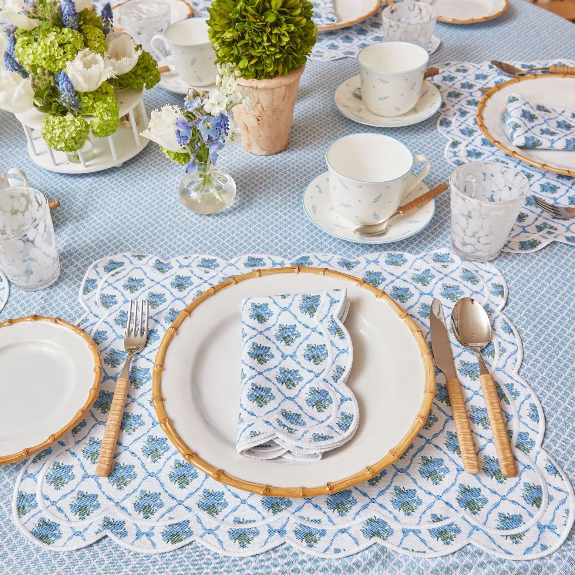 Light Brown Rattan Effect Cutlery (4Pcs)|Mrs. Alice Outlet