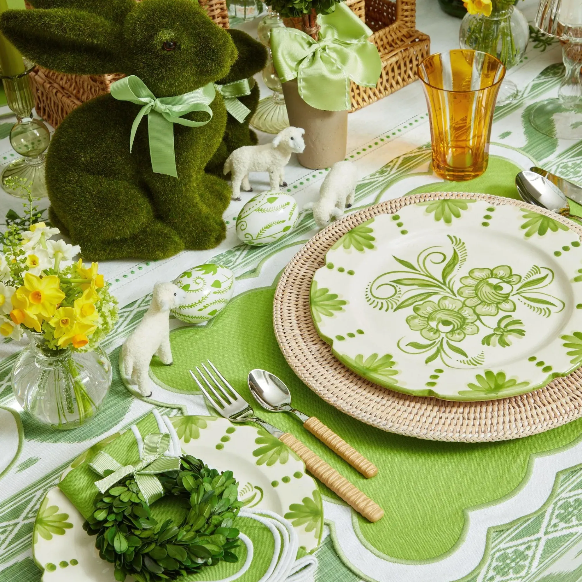 Light Brown Rattan Effect Cutlery (4Pcs)|Mrs. Alice Outlet