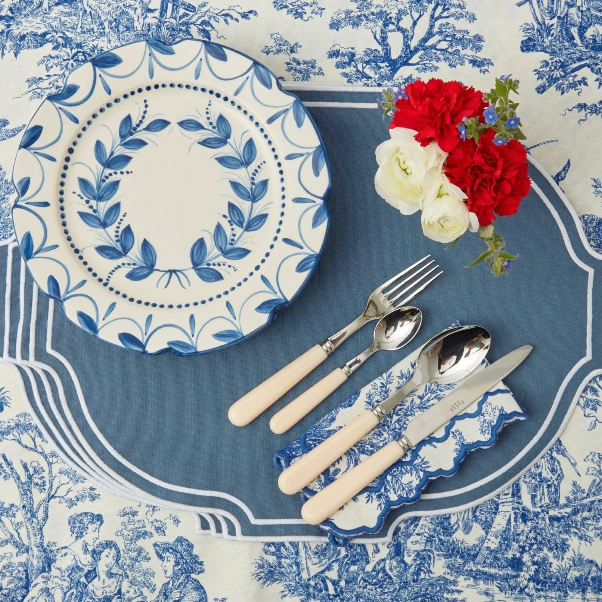 Lilibet Toile Tablecloth|Mrs. Alice