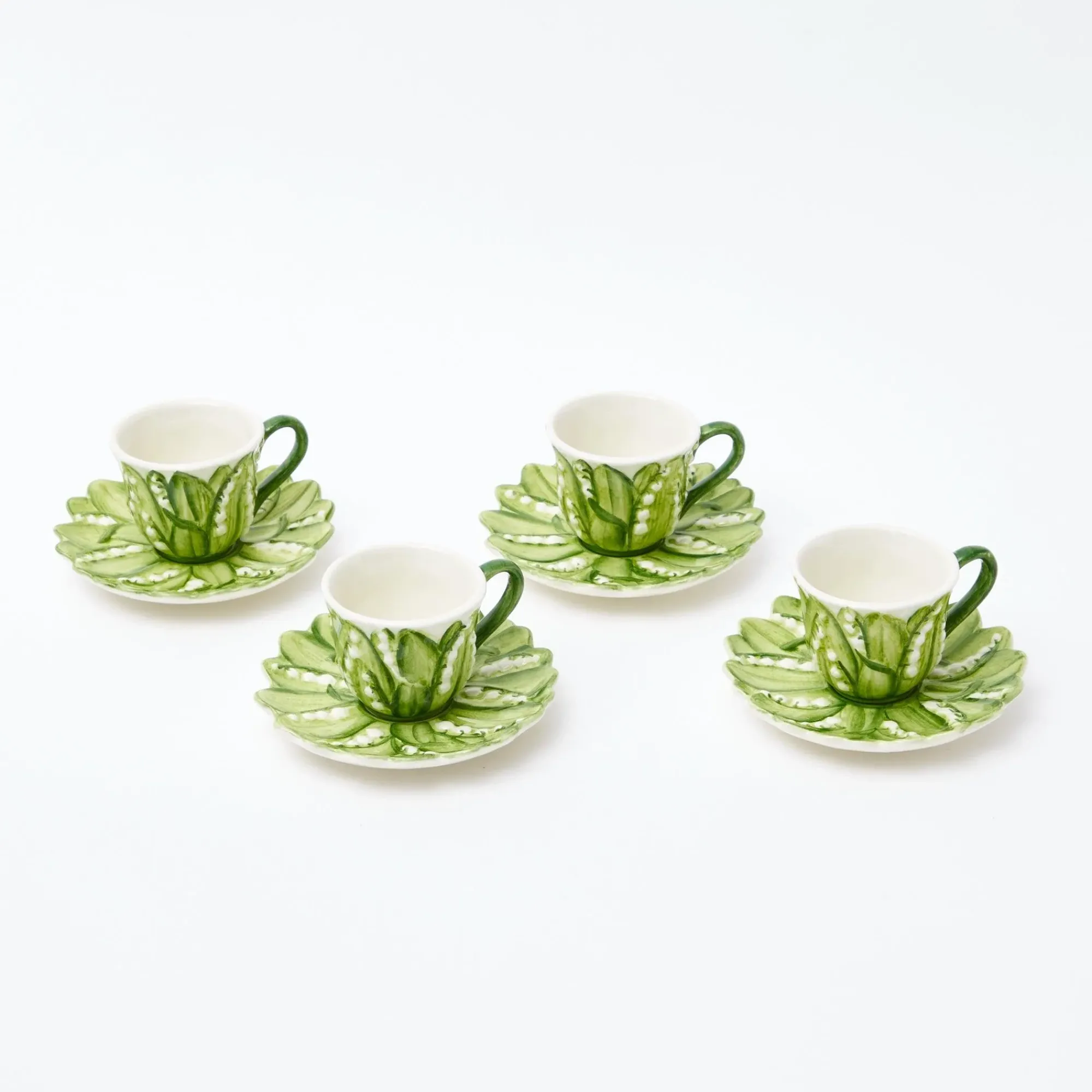Lily Of The Valley Espresso Cup & Saucer|Mrs. Alice Outlet
