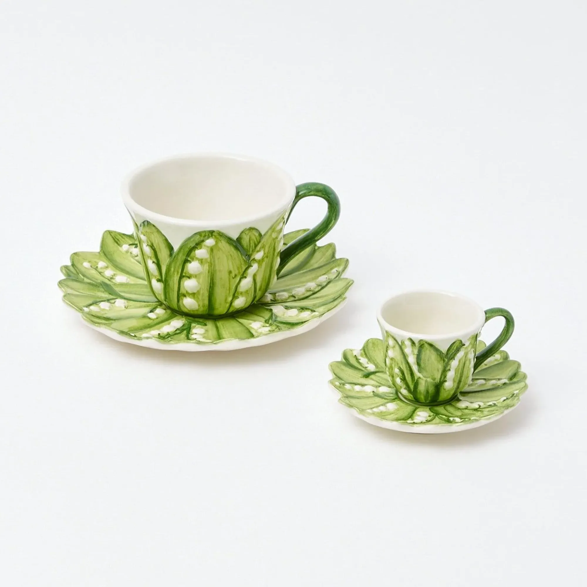 Lily Of The Valley Espresso Cup & Saucer|Mrs. Alice Outlet