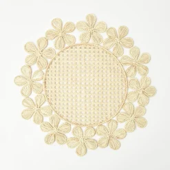 Mia Woven Rattan Placemats (Set Of 4)|Mrs. Alice
