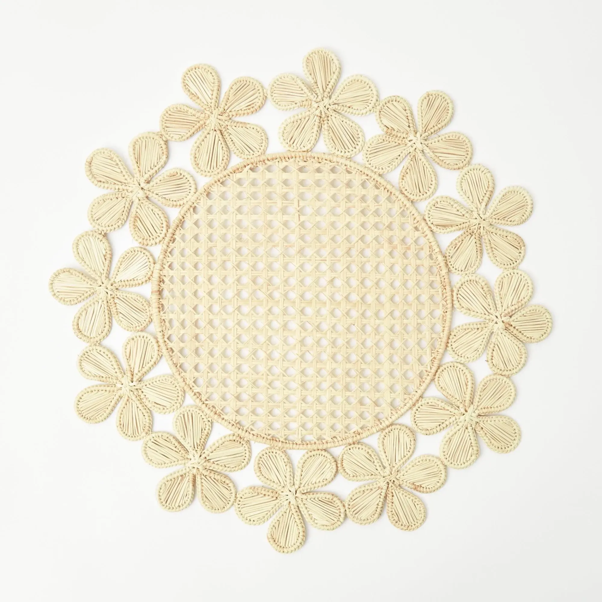 Mia Woven Rattan Placemats (Set Of 4)|Mrs. Alice