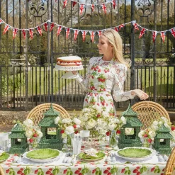 Mini Green Rattan Pagoda Lantern (Pair)|Mrs. Alice Outlet