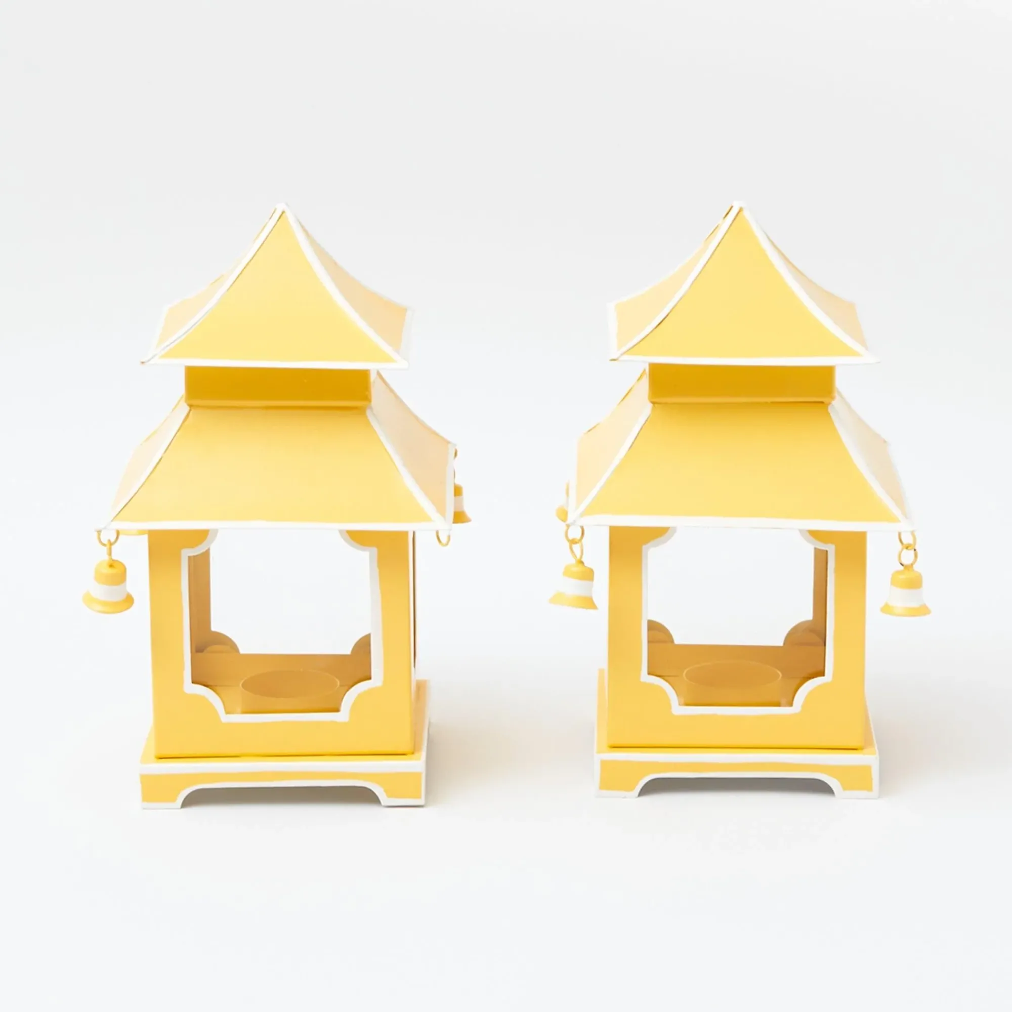Mini Yellow Pagoda Lantern (Pair)|Mrs. Alice Online