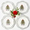 Christmas Tree Starter Plate (Set Of 4)|Mrs. Alice New