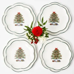 Christmas Tree Starter Plate (Set Of 4)|Mrs. Alice New