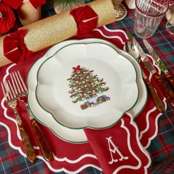 Christmas Tree Starter Plate (Set Of 4)|Mrs. Alice Best