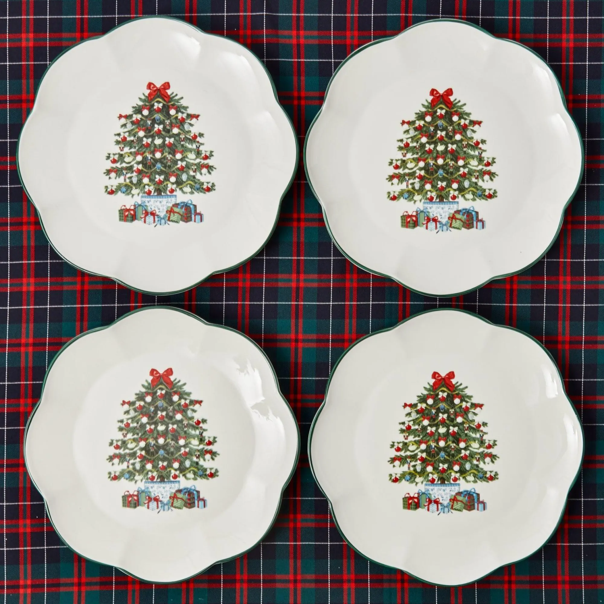 Christmas Tree Dinner Plate (Set Of 4)|Mrs. Alice Sale