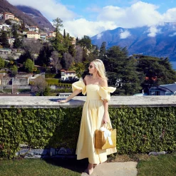 Rattan Tote Bag (White Bow)|Mrs. Alice Outlet