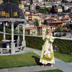 Rattan Tote Bag (White Bow)|Mrs. Alice Outlet