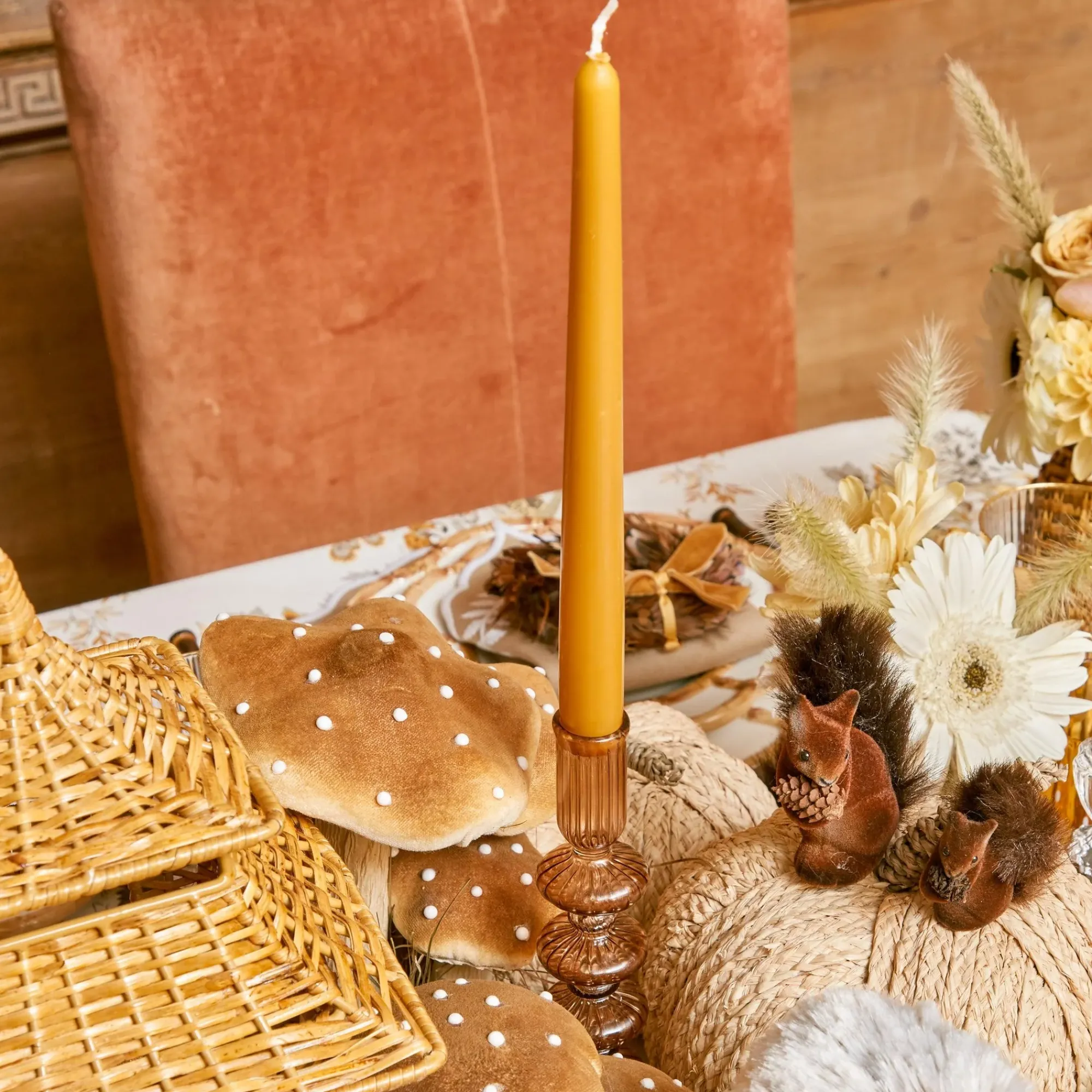 Mustard Candles (Set Of 8)|Mrs. Alice Best