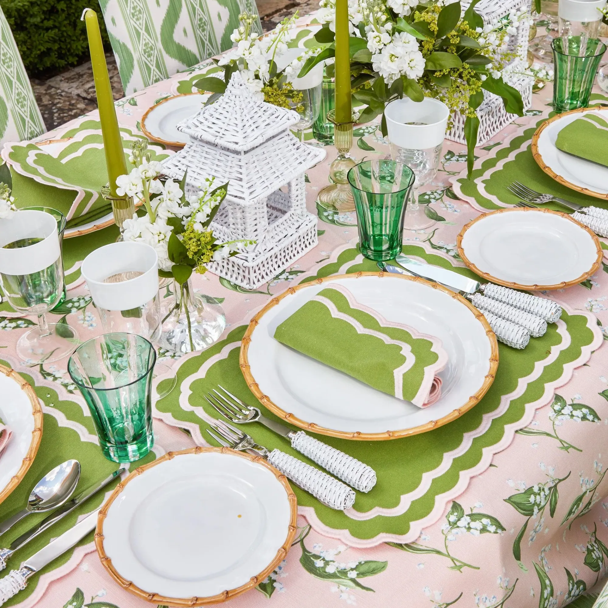 Nancy Bamboo Dinner & Starter Plates (Set Of 8)|Mrs. Alice Discount