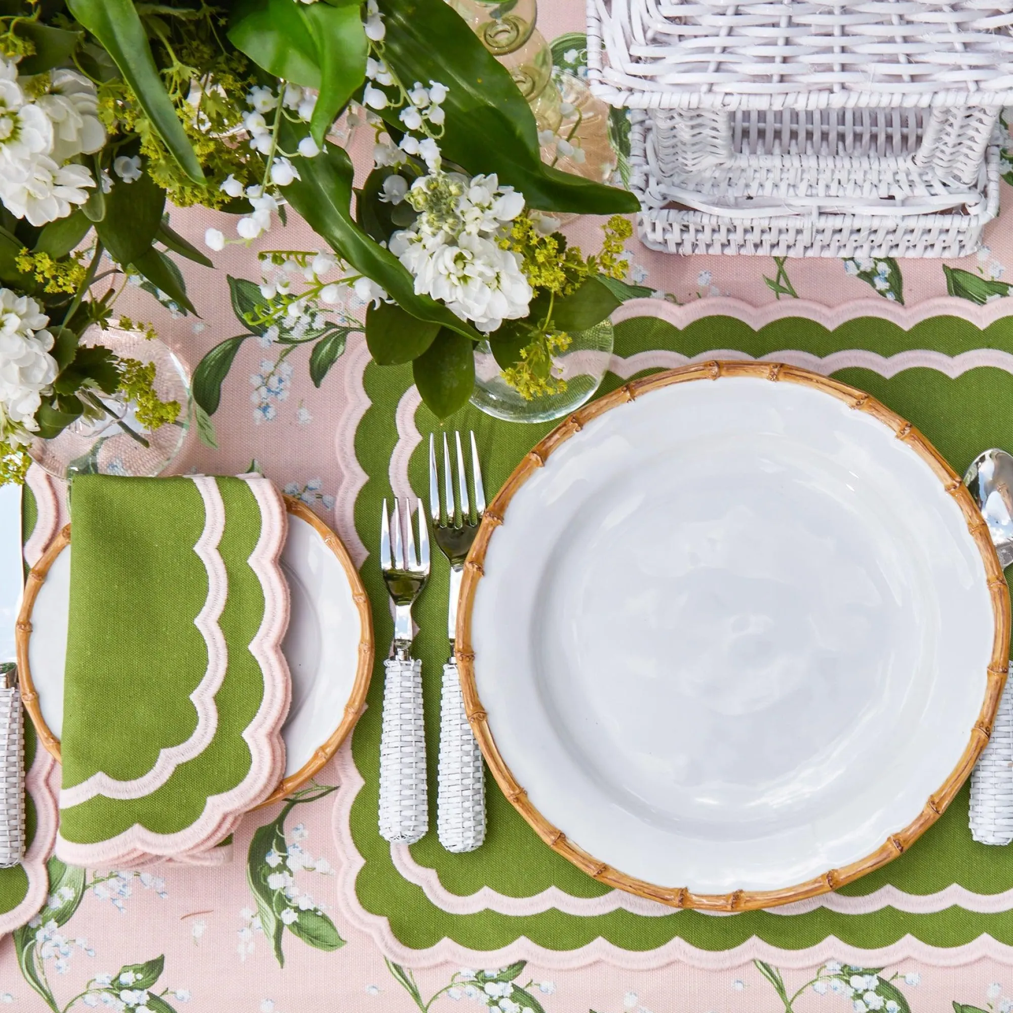 Nancy Bamboo Dinner & Starter Plates (Set Of 8)|Mrs. Alice Discount