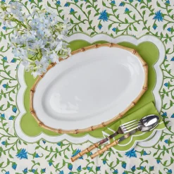 Nancy Bamboo Oval Platter|Mrs. Alice