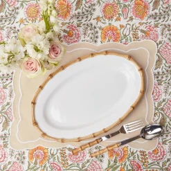 Nancy Bamboo Oval Platter|Mrs. Alice