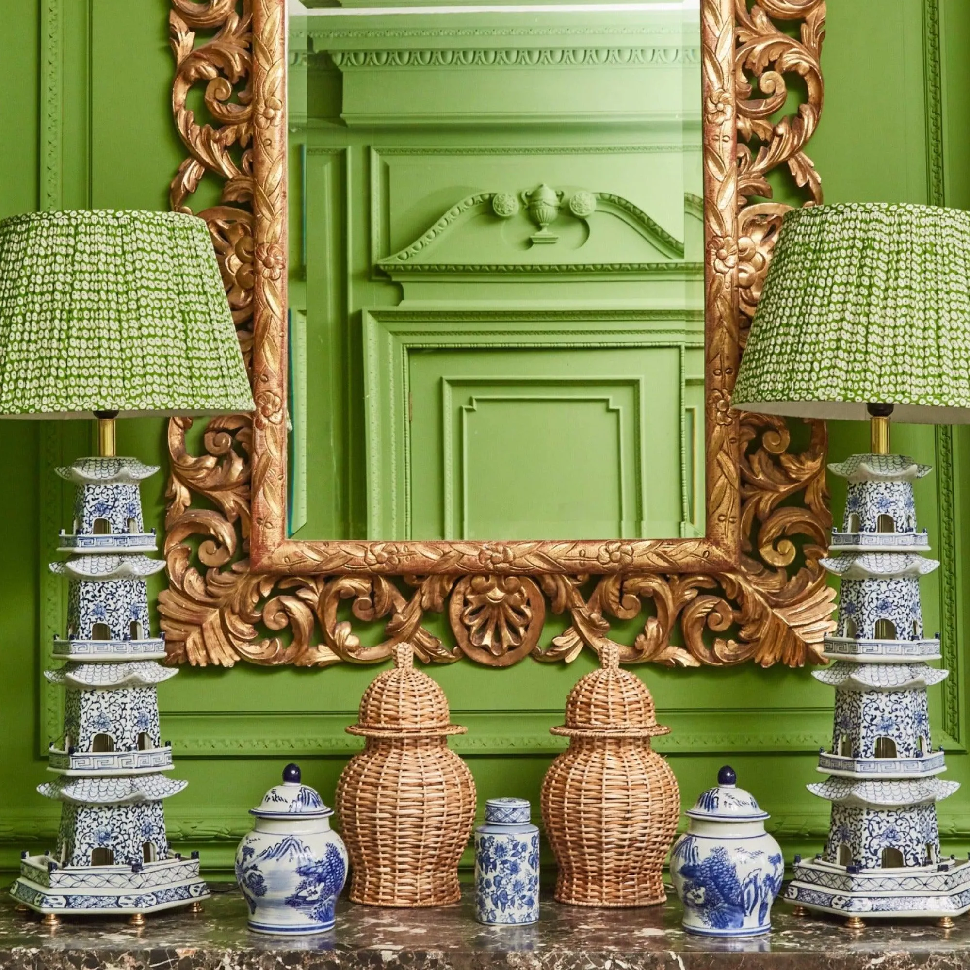 Natural Rattan Ginger Jar|Mrs. Alice