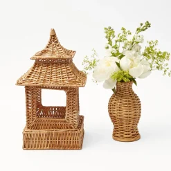 Natural Rattan Pagoda Decoration Set|Mrs. Alice Outlet