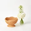 Natural Rattan Scalloped Bowl (Small)|Mrs. Alice Sale