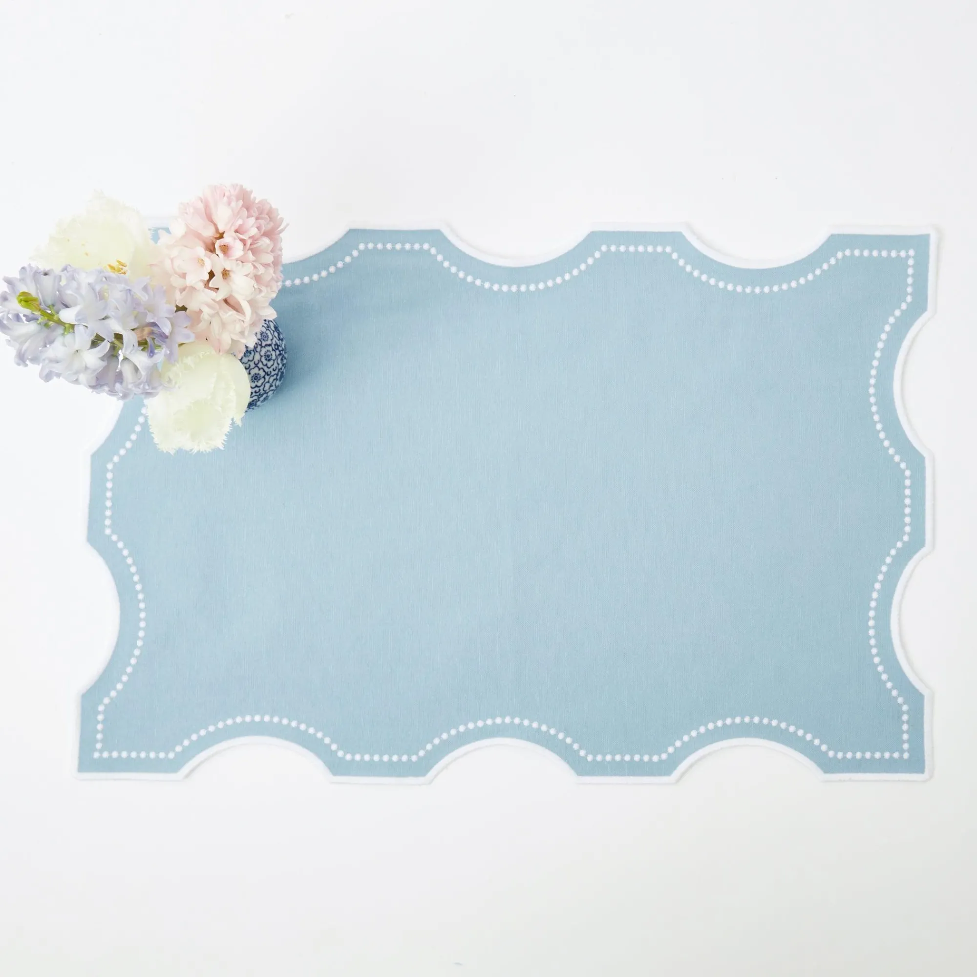 Octavia Blue Tray Liner|Mrs. Alice Clearance