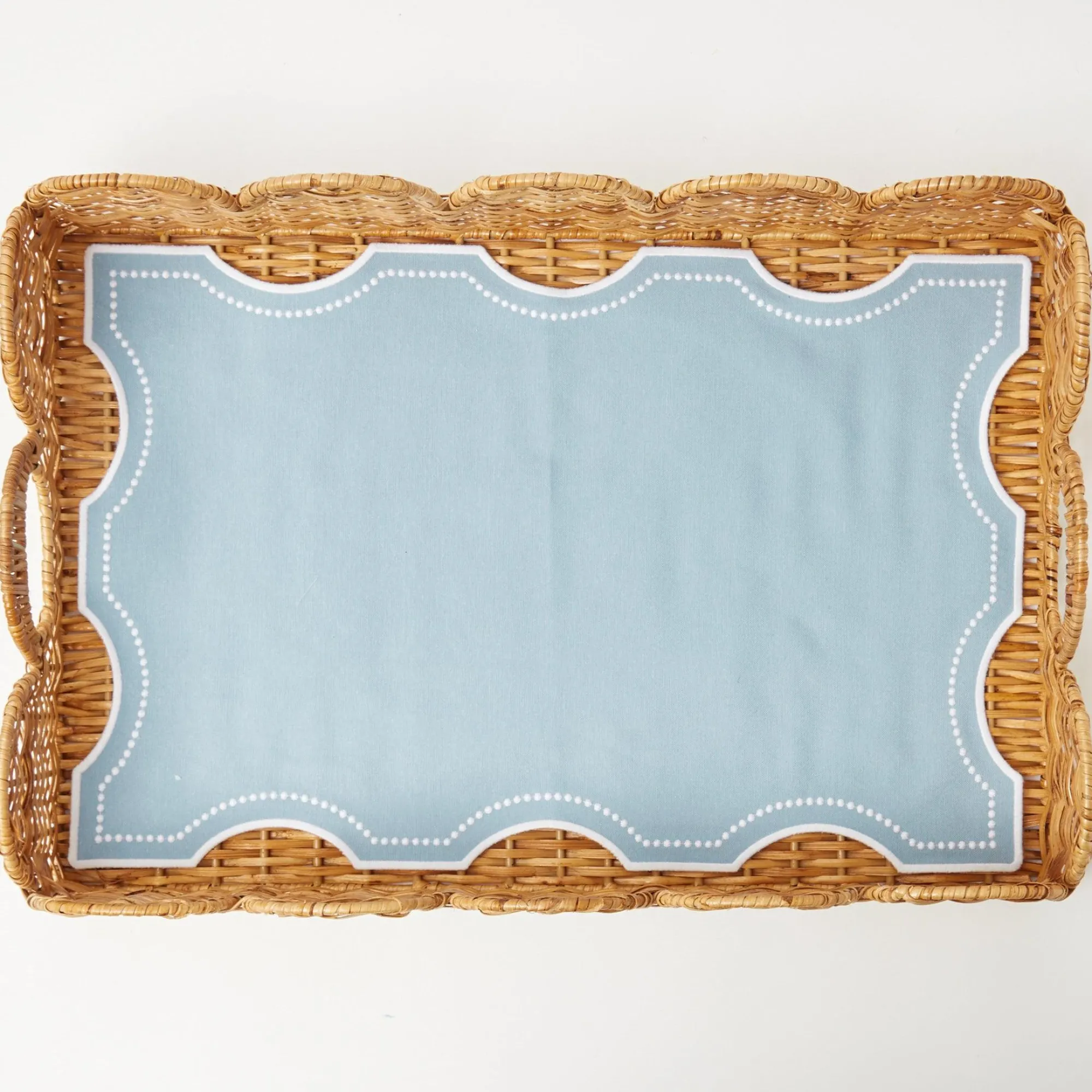 Octavia Blue Tray Liner|Mrs. Alice Clearance