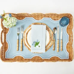 Octavia Blue Tray Liner|Mrs. Alice Clearance