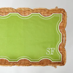 Octavia Green Tray Liner|Mrs. Alice New