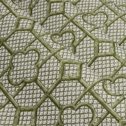 Olive Green Bamboo Trellis Fabric|Mrs. Alice New