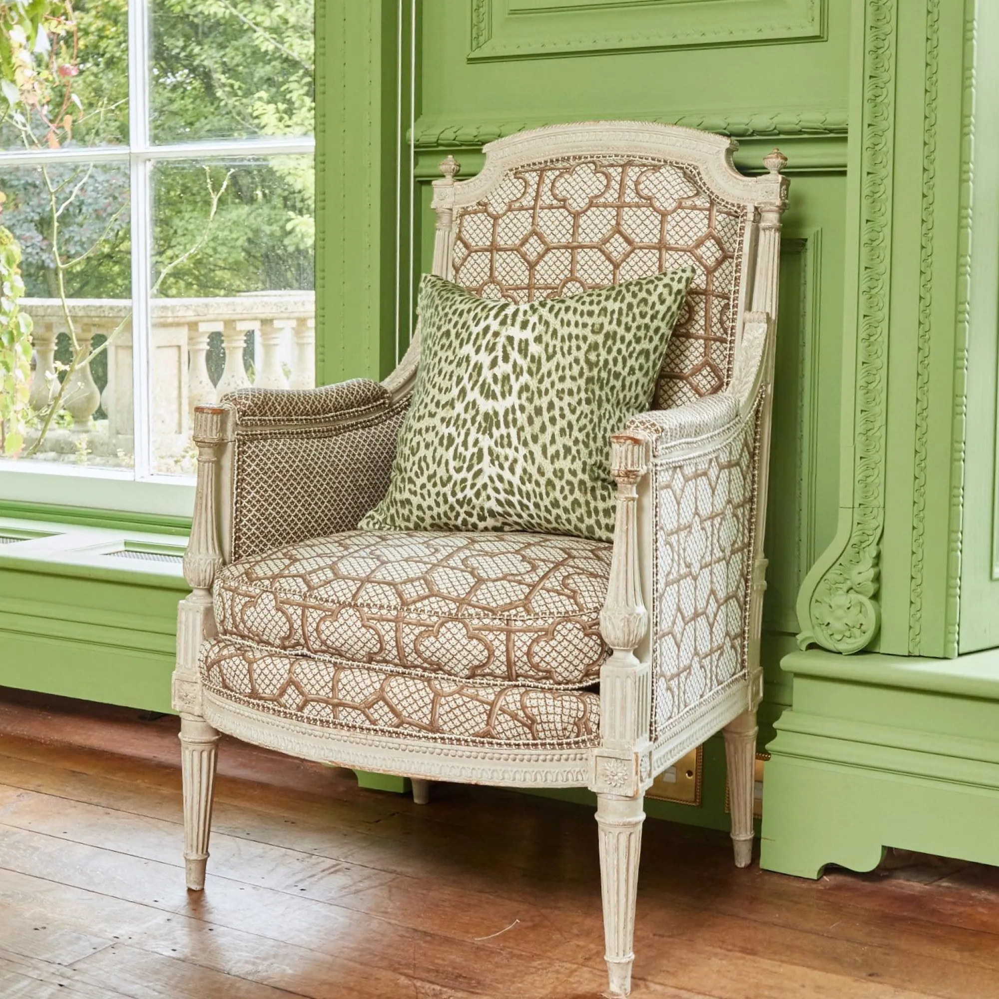 Olive Green Leopard Fabric|Mrs. Alice