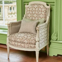 Olive Green Lotus Flower Fabric|Mrs. Alice Online