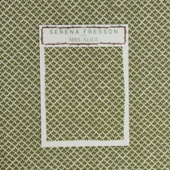 Olive Green Lotus Flower Fabric|Mrs. Alice Online