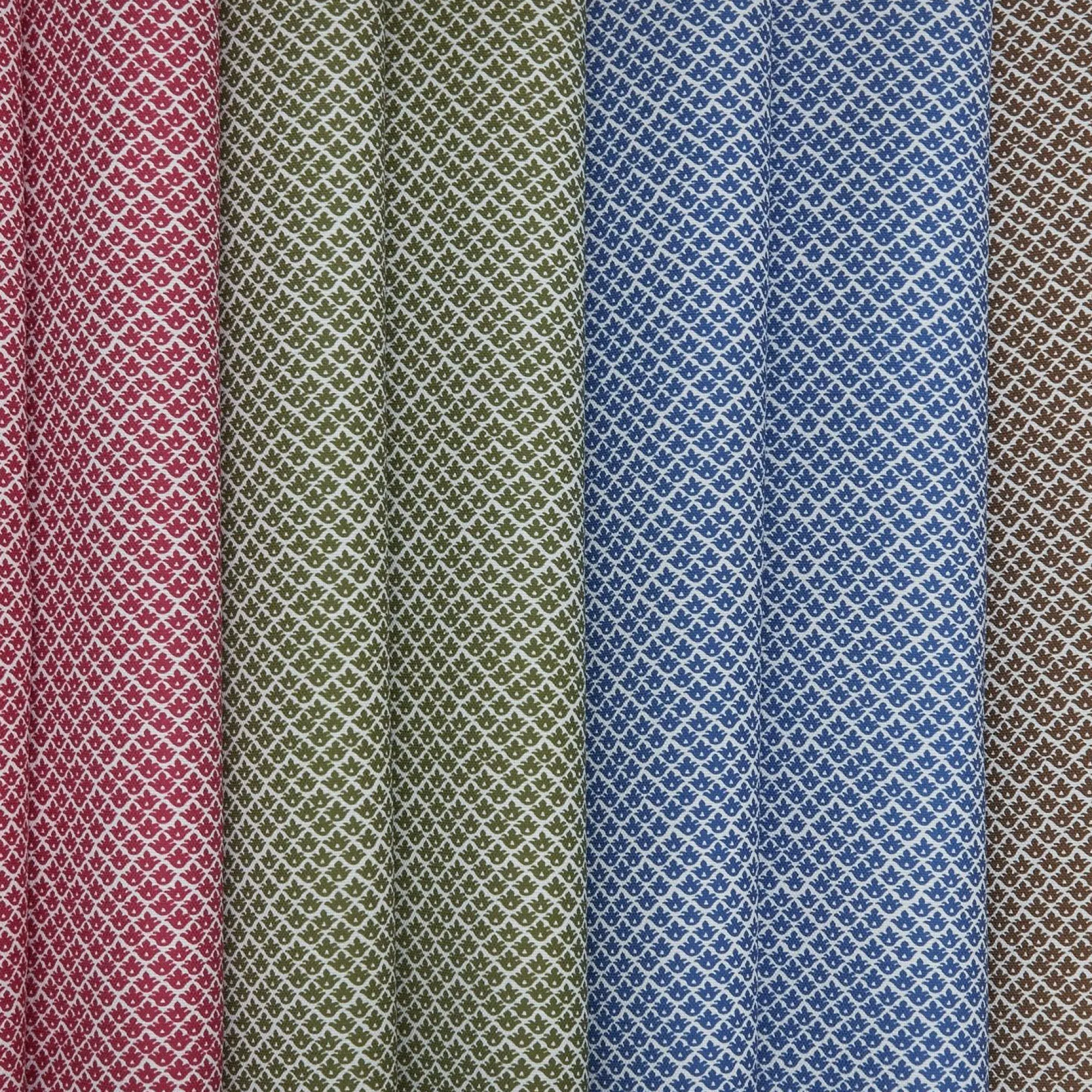 Olive Green Lotus Flower Fabric|Mrs. Alice Online