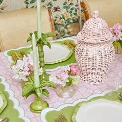 Palm Leaf Candle Holder (Small)|Mrs. Alice Discount