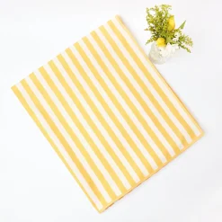 Passalacqua Yellow Stripe Tablecloth|Mrs. Alice Best
