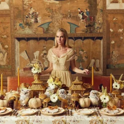 Petal Bamboo Ceramic Dinner & Starter Plates (Set Of 8)|Mrs. Alice Discount